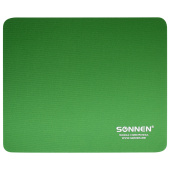 Коврик для мыши SONNEN "GREEN", резина + ткань, 220х180х3 мм, 513305 за 106 ₽. Коврики для мыши.  Доставка по РФ. Без переплат!