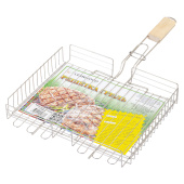 Решетка-гриль ГЛУБОКАЯ универсальная, размер 320х260 мм, глубина 50 мм, никелированное покрытие, РГК3НЭ за 758 ₽. Решетки-гриль.  Доставка по РФ. Без переплат!