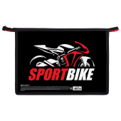 Папка для труда на молнии BRAUBERG А4, 2 отделения, органайзер, "Sport bike", 270981 за 241 ₽. Папки для тетрадей и уроков труда.  Доставка по РФ. Без переплат!