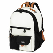 Рюкзак HEIKKI EDITION (ХЕЙКИ) универсальный, 6 карманов, бежевый/черный, 42х30х14 см, 272541 за 1&nbsp;448 ₽. Рюкзаки городские для старшеклассников и студентов.  Доставка по РФ. Без переплат!