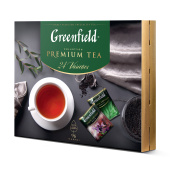 Чай GREENFIELD "Premium Tea Collecton" ассорти 24 вкусов, НАБОР 96 пакетиков, 1782-08 за 744 ₽. Чайные подарочные наборы.  Доставка по РФ. Без переплат!
