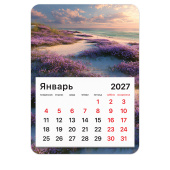 Календарь отрывной на магните на 2027 г., BRAUBERG, 130x180 мм, склейка, "Побережье", 118485 за 55 ₽. Календари настенные.  Доставка по РФ. Без переплат!