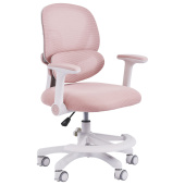 Кресло детское с подставкой для ног BRABIX KIDS "MG-220", сетка/ткань TW, розовое, 533314 за 10&nbsp;821 ₽. Кресла детские.  Доставка по РФ. Без переплат!