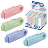 Ластик выдвижной BRAUBERG "Slider Mini", 68х22х13 мм, пастельные цвета ассорти, 271983 за 56 ₽. Ластики классические.  Доставка по РФ. Без переплат!