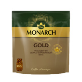 Кофе растворимый MONARCH "Gold", сублимированный, 500 г, мягкая упаковка за 2 429 ₽. Кофе растворимый.  Доставка по РФ. Без переплат!