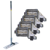 Швабра VILEDA "УльтраСпид Про" КОМПЛЕКТ держатель-флаундер 40см, черенок 150см + 4МОПа, 166391 за 10&nbsp;385 ₽. Швабры для пола.  Доставка по РФ. Без переплат!