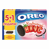 Печенье OREO с какао и начинкой с клубничным вкусом, 228 г, 9001526 за 300 ₽. Печенье, крекеры, сухари и сушки.  Доставка по РФ. Без переплат!