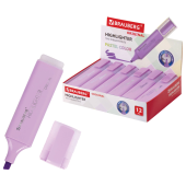 Текстовыделитель BRAUBERG "ORIGINAL PASTEL", ЛАВАНДОВЫЙ, линия 1-5 мм, 151695 за 47 ₽. Текстовыделители.  Доставка по РФ. Без переплат!