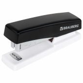 Степлер №24/6, 26/6 BRAUBERG "STYLE", до 25 листов, черный, 272747 за 121 ₽. Степлеры настольные.  Доставка по РФ. Без переплат!