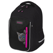 Рюкзак BRAUBERG INTENT, 2 отделения, 4 кармана, "Peering cat", 39х27х14 см, 274396 за 2&nbsp;725 ₽. Рюкзаки для начальной и средней школы.  Доставка по РФ. Без переплат!