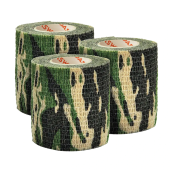 Камуфляжные ленты защитные эластичные маскировочные когезивные, 4,5 м х 5 см, 3 рулона, DASWERK (ДАСВЕРК), 680038 за 201 ₽. Бинты фиксирующие.  Доставка по РФ. Без переплат!