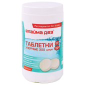 Средство дезинфицирующее Таблетки хлорные 300 штук, 1 кг, банка, ЛАЙМАДЕЗ, 607913 за 577 ₽. Средства для дезинфекции.  Доставка по РФ. Без переплат!