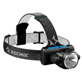 Фонарь налобный аккумуляторный КОСМОС, 5 Вт, COB, Li-ion, 3 режима, заряд от USB, KOCH5WLi-On за 817 ₽. Фонари.  Доставка по РФ. Без переплат!