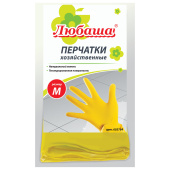 Перчатки МНОГОРАЗОВЫЕ латексные ЛЮБАША "ЭКОНОМ", хлопчатобумажное напыление, размер M (средний), желтые, вес 30 г, 603784 за 59 ₽. Перчатки латексные и резиновые.  Доставка по РФ. Без переплат!