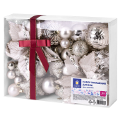 Шары елочные НАБОР 54 предмета "Light Champagne Style", пластик, шампань, ЗОЛОТАЯ СКАЗКА, 592592 за 1 520 ₽. Наборы украшений для ели.  Доставка по РФ. Без переплат!