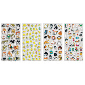 Наклейки декоративные "Настроение", 17,5х9 см, ассорти 4 вида, FUNSTER (ФАНСТЕР), 666098 за 65 ₽. Наклейки.  Доставка по РФ. Без переплат!