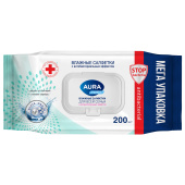 Салфетки влажные 200 шт., AURA Family, антибактериальные, для всей семьи, крышка клапан, 10394 за 143 ₽. Салфетки влажные.  Доставка по РФ. Без переплат!