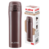 Термокружка 470 мл из нержавеющей стали SUS304, имперский коричневый матовый, LAIMA, 608082 за 434 ₽. Термокружки.  Доставка по РФ. Без переплат!