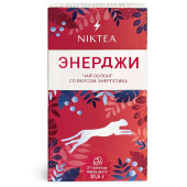Чай NIKTEA "Энерджи" оолонг со вкусом энергетика, 21 пакетик в конвертах по 1,5 г, TALTHA-DP0100 за 229 ₽. Чай пакетированный.  Доставка по РФ. Без переплат!