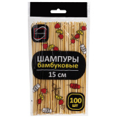 Шпажки-шампуры для шашлыка бамбуковые 15 см, 100 штук, КП, 137599 за 28 ₽. Шампуры и пики для канапе, шашлыка.  Доставка по РФ. Без переплат!