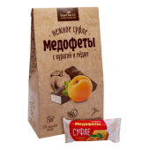 Конфеты-суфле "Медофеты" в шоколадной глазури, с курагой и медом, 150 г, БЕРЕСТОВ А.С., УТ-00031661 за 336 ₽. Конфеты в коробках.  Доставка по РФ. Без переплат!