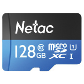 Карта памяти microSDXC 128 ГБ NETAC P500 Standard, UHS-I U1, 90 Мб/с (class 10), адаптер, NT02P500STN-128G-R за 1&nbsp;911 ₽. Карты памяти.  Доставка по РФ. Без переплат!