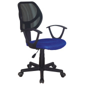 Кресло компактное BRABIX "Flip MG-305", ткань TW, синее/черное, 531919 за 5 944 ₽. Кресла для персонала. Доставка по РФ. Без переплат!