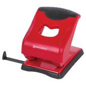 Дырокол BRAUBERG "JET PRO", до 40 листов, красно-черный, 228603 за 947 ₽. Дыроколы настольные.  Доставка по РФ. Без переплат!