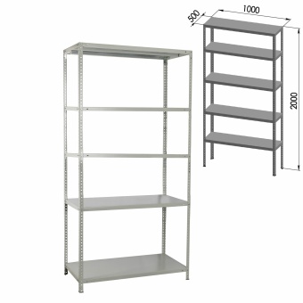 Стеллаж металлический BRABIX "MS Plus-200/50-5", 2000х1000х500 мм, 5 полок, регулируемые опоры, 291110, S241BR165502 за 9&nbsp;563 ₽. Стеллажи металлические универсальные. Доставка по России. Без переплат!