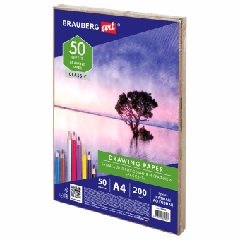 Бумага для рисования и графики А4, 50 л., 200 г/м2, ВАТМАН ГОЗНАК СПб, в коробке, BRAUBERG ART, 114489 за 316 ₽. Альбомы, скетчбуки и бумага для графики и эскизов. Доставка по России. Без переплат!