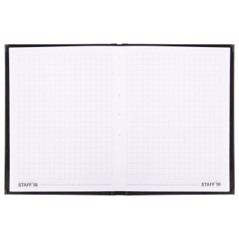 Блокнот МАЛЫЙ ФОРМАТ (110х147 мм), А6, 80 л., твёрдый, клетка, STAFF, "Black", 114435 за 91 ₽. Блокноты в книжном переплете. Доставка по России. Без переплат!