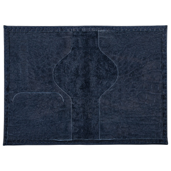 Обложка для паспорта натуральная кожа кайман, "PASSPORT", темно-синяя, BRAUBERG, 237196 за 225 ₽. Обложки для паспорта. Доставка по России. Без переплат!