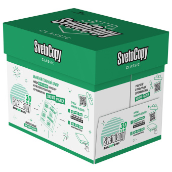 Бумага офисная А4, 80 г/м2, 500 л., марка С, SVETOCOPY CLASSIC, Россия, 146% (CIE) за 477 ₽. Бумага белая марок А, В, С. Доставка по России. Без переплат!