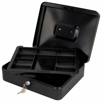 Ящик для денег, ценностей, документов, печатей, 90х240х300 мм, ключевой замок, черный, BRAUBERG, 291348 за 1&nbsp;708 ₽. Ящики для денег, ценностей, документов, печатей. Доставка по России. Без переплат!