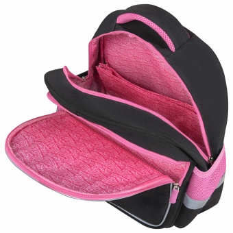 Рюкзак BRAUBERG FAVOUR, 2 отделения, 3 кармана, "Сонный котик", 40х29х15 см, 272058 за 2&nbsp;298 ₽. Рюкзаки для начальной и средней школы. Доставка по России. Без переплат!