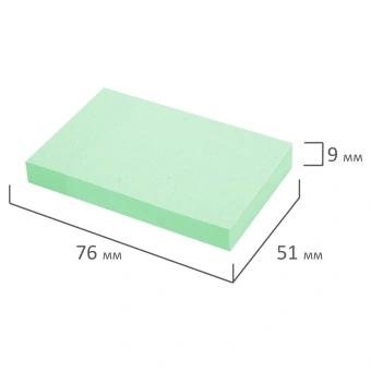 Блок самоклеящийся (стикеры) STAFF STANDARD, ПАСТЕЛЬНЫЙ 76х51 мм, зеленый, 100 листов, 116583 за 28 ₽. Блоки самоклеящиеся. Доставка по России. Без переплат!