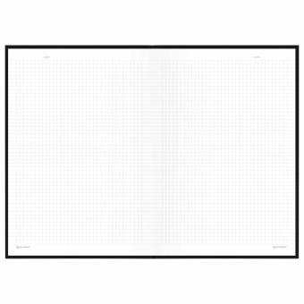 Блокнот БОЛЬШОЙ ФОРМАТ 200х290 мм, А4, 80 л., твердый, клетка, BRAUBERG "Minimal", черный, 116432 за 303 ₽. Блокноты в книжном переплете. Доставка по России. Без переплат!