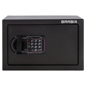 Сейф мебельный BRABIX "SF-200EL", 200х310х200 мм, электронный замок, черный, 291145, S103BR211214 за 6&nbsp;320 ₽. Сейфы мебельные, офисные. Доставка по России. Без переплат!