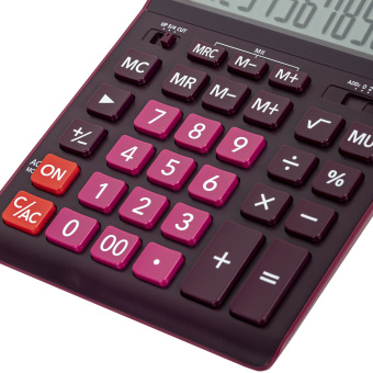 Калькулятор настольный CASIO GR-12С-WR (210х155 мм), 12 разрядов, двойное питание, БОРДОВЫЙ, GR-12C-WR-W-EP за 1 832 ₽. Калькуляторы настольные. Доставка по России. Без переплат!