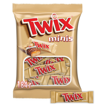 Батончики мини TWIX "Minis" печенье с карамелью в молочном шоколаде, 190 г, 2263 за 313 ₽. Шоколад. Доставка по России. Без переплат!