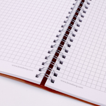 Бизнес-тетрадь на гребне А5 148x218 мм, BRAUBERG "Office PRO", под кожу, клетка, 80 л., коричневая, 111044 за 276 ₽. Бизнес-блокноты и бизнес-тетради. Доставка по России. Без переплат!