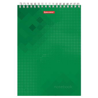 Блокнот БОЛЬШОЙ ФОРМАТ А4 200х290 мм, 80 л., гребень, картон, жесткая подложка, клетка, BRAUBERG, "Бизнес", 129804 за 149 ₽. Блокноты. Доставка по России. Без переплат!