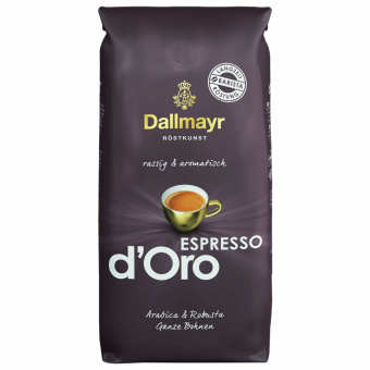 Кофе в зернах DALLMAYR "Espresso d`Oro" 1 кг, ГЕРМАНИЯ, AA03 за 2 922 ₽. Кофе зерновой. Доставка по России. Без переплат!