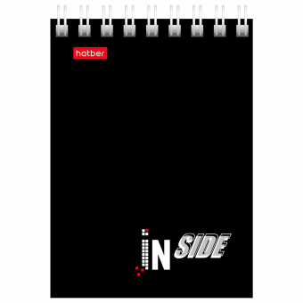 Блокнот МАЛЫЙ ФОРМАТ А7 75х105 мм, 40 л., гребень, картон, клетка, HATBER, "INSIDE Стиль", 004691, 40Б7B1гр_01622 за 15 ₽. Блокноты. Доставка по России. Без переплат!