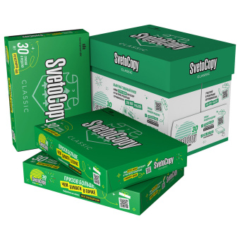 Бумага офисная А4, 80 г/м2, 500 л., марка С, SVETOCOPY CLASSIC, Россия, 146% (CIE) за 477 ₽. Бумага белая марок А, В, С. Доставка по России. Без переплат!