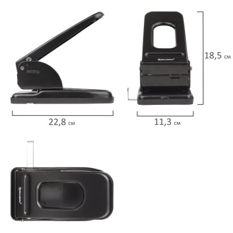 Дырокол металлический МОЩНЫЙ BRAUBERG "Heavy duty", до 60 л., черный, 226868 за 1&nbsp;849 ₽. Дыроколы мощные. Доставка по России. Без переплат!