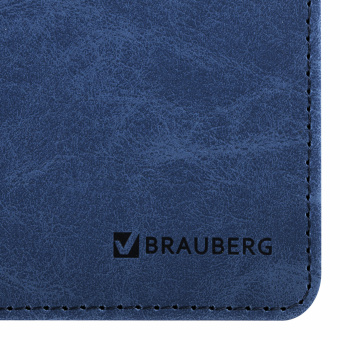 Планинг настольный недатированный (305x140 мм) BRAUBERG "Status", под кожу, 60 л., темно-синий, 113373 за 539 ₽. Планинги. Доставка по России. Без переплат!