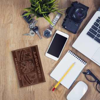 Обложка для паспорта натуральная кожа краст, герб РФ + "ПАСПОРТ РОССИЯ", коньяк, BRAUBERG, 238210 за 232 ₽. Обложки для паспорта. Доставка по России. Без переплат!