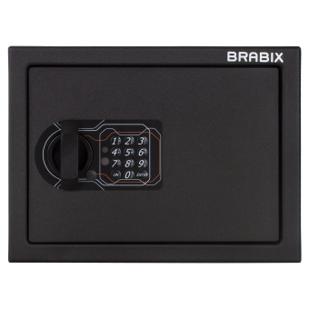 Сейф мебельный BRABIX "SF-230EL", 230х310х250 мм, электронный замок, черный, 291147, S103BR211614 за 6&nbsp;450 ₽. Сейфы мебельные, офисные. Доставка по России. Без переплат!