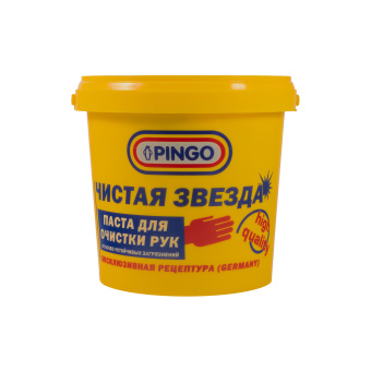 Паста очищающая средство для рук, 1000 мл, PINGO (Пинго), ЧИСТАЯ ЗВЕЗДА, от самых стойких загрязнений, банка, 85010-11 за 260 ₽. Дерматологические средства защиты кожи. Доставка по России. Без переплат!